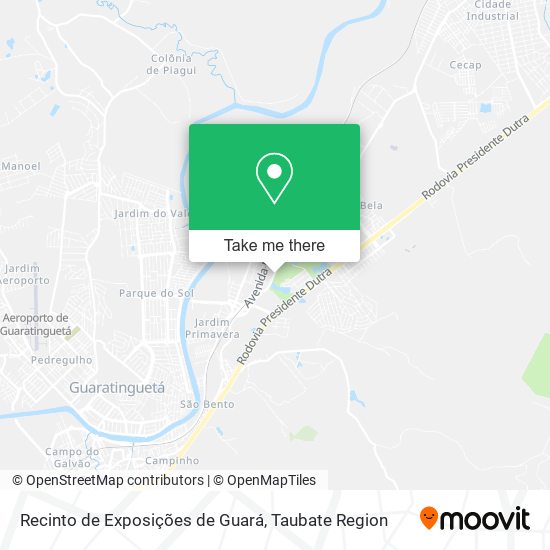 Recinto de Exposições de Guará map