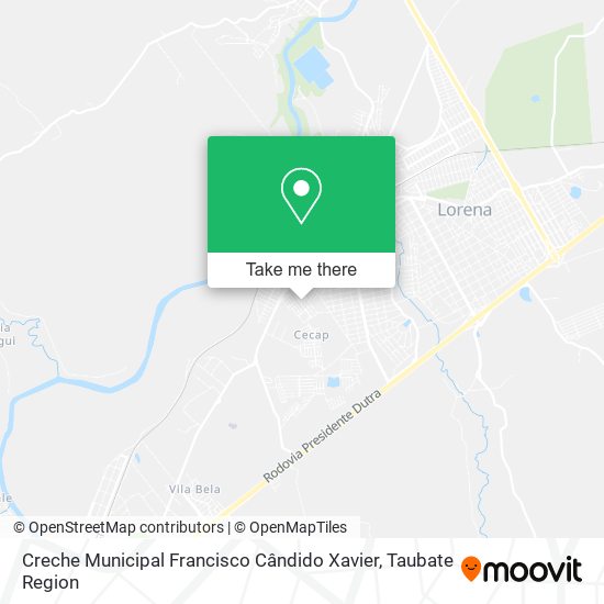 Creche Municipal Francisco Cândido Xavier map
