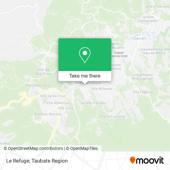 Le Refuge map