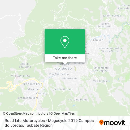 Road Life Motorcycles - Megacycle 2019 Campos do Jordão map