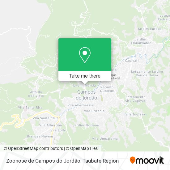 Zoonose de Campos do Jordão map