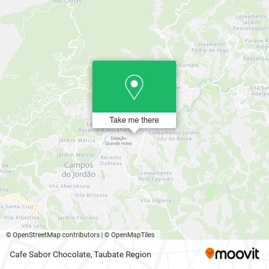 Mapa Cafe Sabor Chocolate