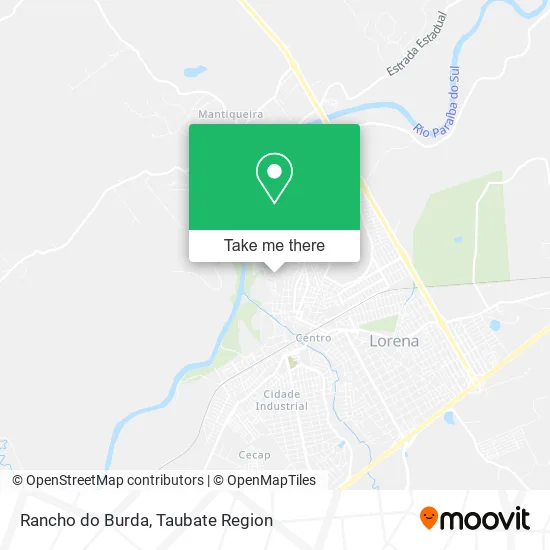 Rancho do Burda map