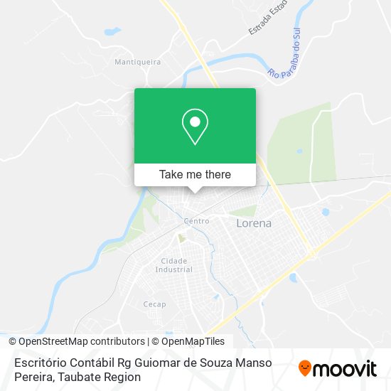 Mapa Escritório Contábil Rg Guiomar de Souza Manso Pereira