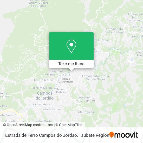 Estrada de Ferro Campos do Jordão map