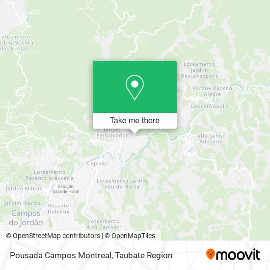 Pousada Campos Montreal map