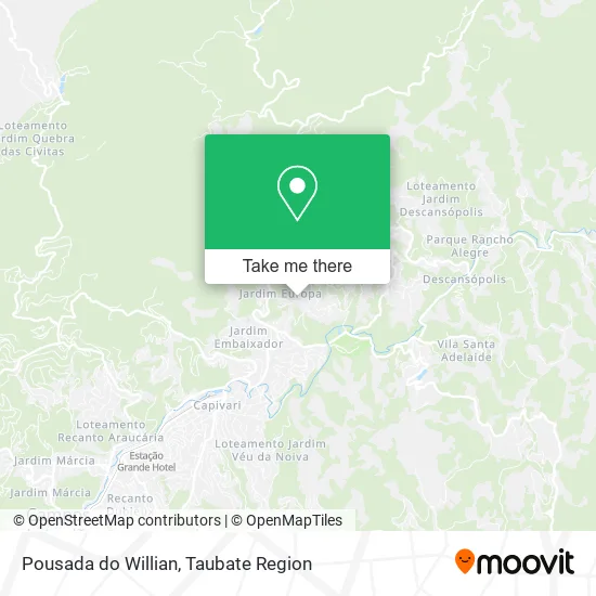 Pousada do Willian map