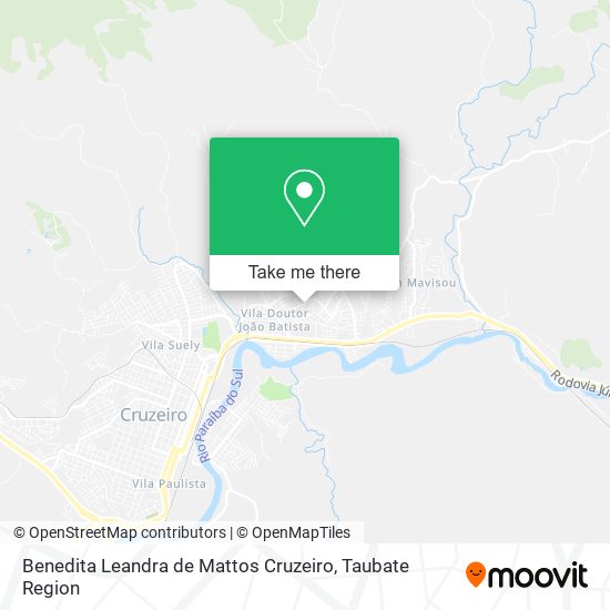 Benedita Leandra de Mattos Cruzeiro map