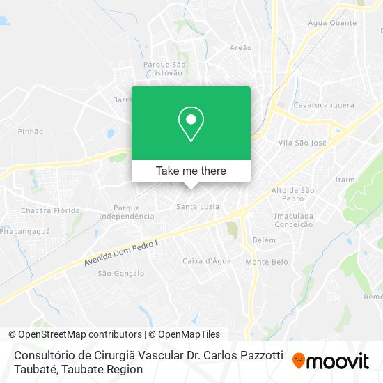 Consultório de Cirurgiã Vascular Dr. Carlos Pazzotti Taubaté map