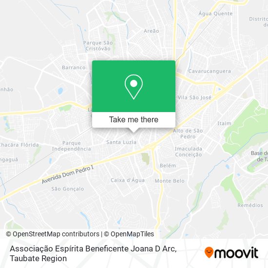 Associação Espírita Beneficente Joana D Arc map