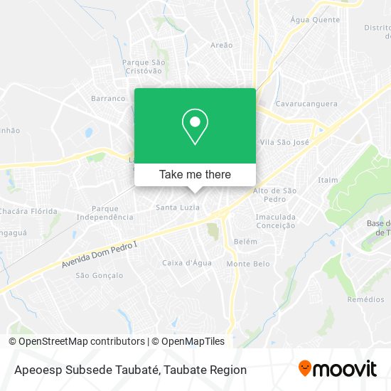 Apeoesp Subsede Taubaté map