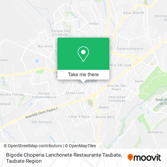 Bigode Choperia Lanchonete Restaurante Taubate map