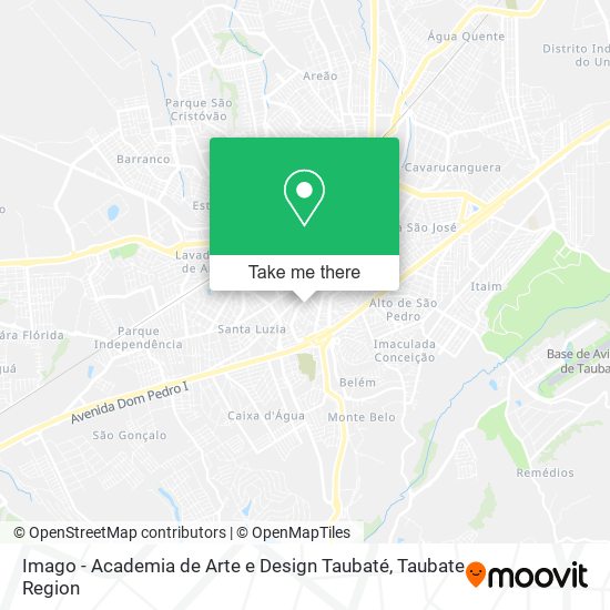 Imago - Academia de Arte e Design Taubaté map