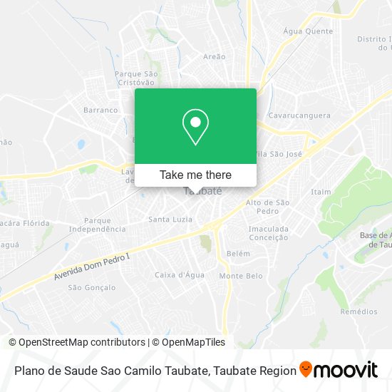 Plano de Saude Sao Camilo Taubate map