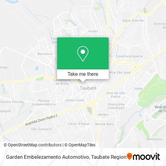 Garden Embelezamento Automotivo map