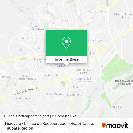 Fisiovale - Clinica de Recuperacao e Reabilitacao map
