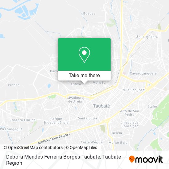 Débora Mendes Ferreira Borges Taubaté map