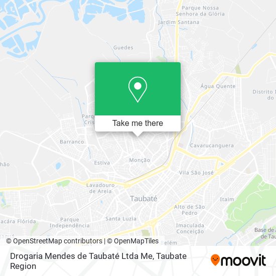 Mapa Drogaria Mendes de Taubaté Ltda Me