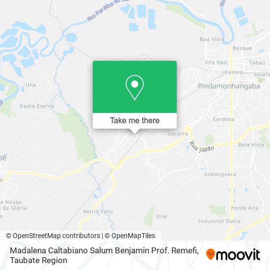 Madalena Caltabiano Salum Benjamin Prof. Remefi map