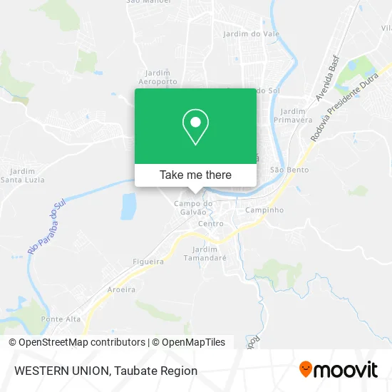 WESTERN UNION map