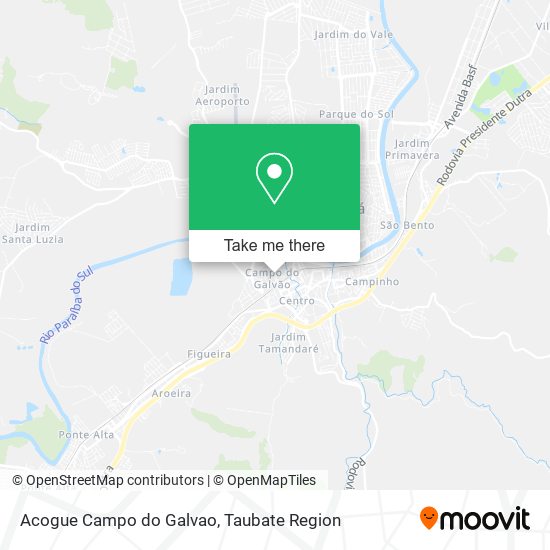 Acogue Campo do Galvao map