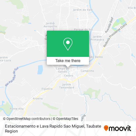 Estacionamento e Lava Rapido Sao Miguel map