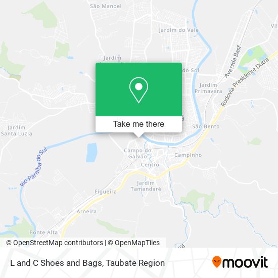 L and C Shoes and Bags map