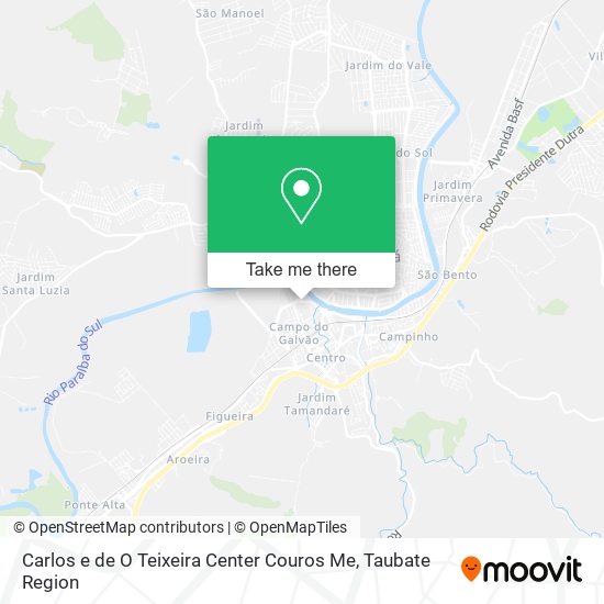 Carlos e de O Teixeira Center Couros Me map