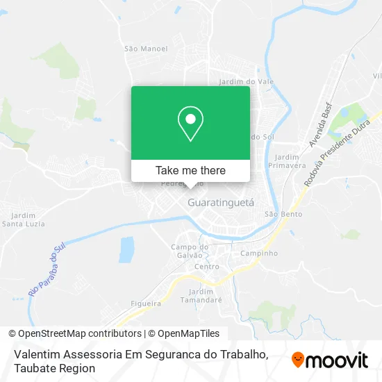 Valentim Assessoria Em Seguranca do Trabalho map