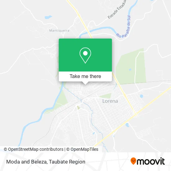 Moda and Beleza map