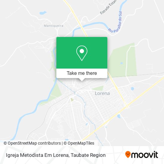 Igreja Metodista Em Lorena map