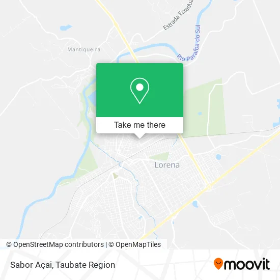 Sabor Açai map