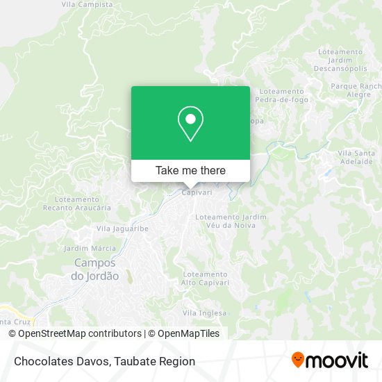 Chocolates Davos map