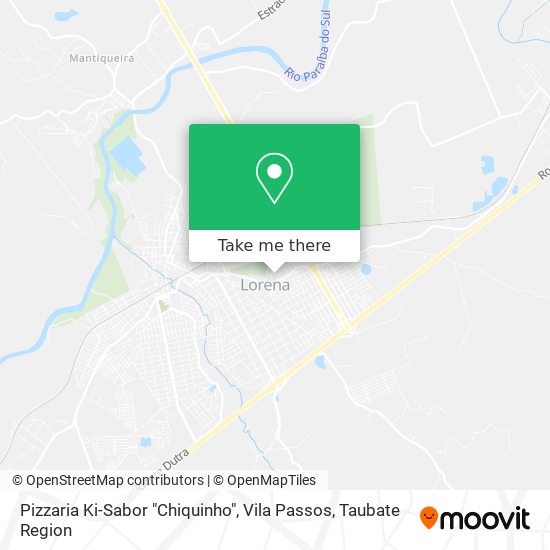 Mapa Pizzaria Ki-Sabor "Chiquinho", Vila Passos