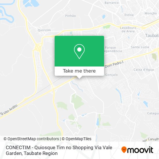 CONECTIM - Quiosque Tim no Shopping Via Vale Garden map