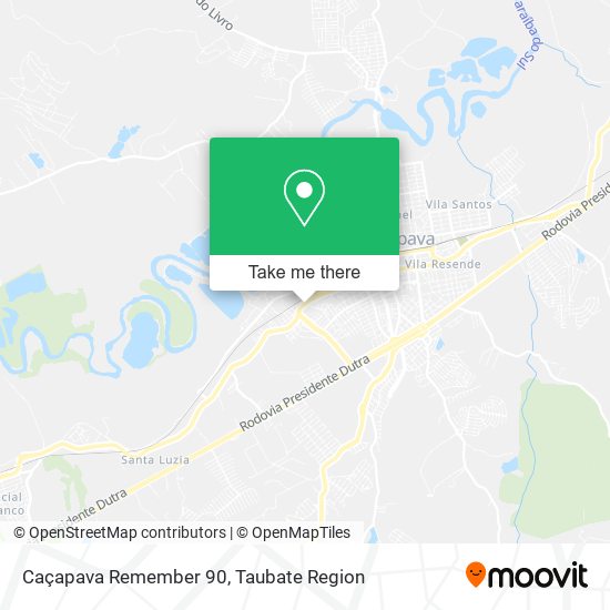 Caçapava Remember 90 map