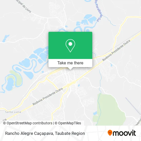 Rancho Alegre Caçapava map