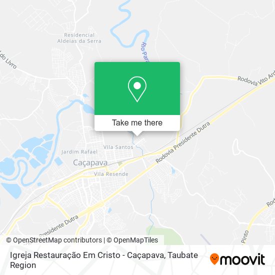 Igreja Restauração Em Cristo - Caçapava map