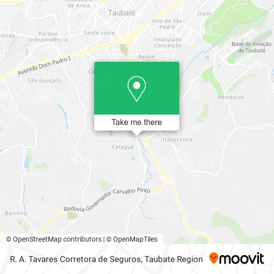 R. A. Tavares Corretora de Seguros map