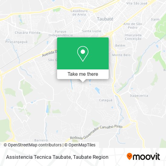 Assistencia Tecnica Taubate map