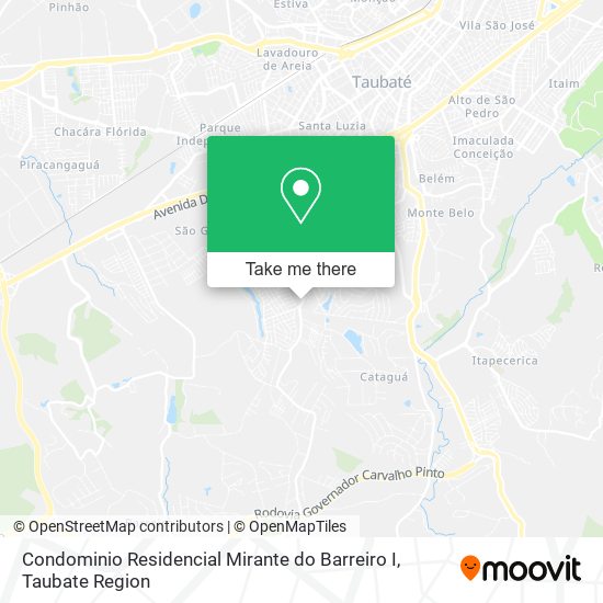 Mapa Condominio Residencial Mirante do Barreiro I