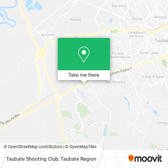 Mapa Taubate Shooting Club