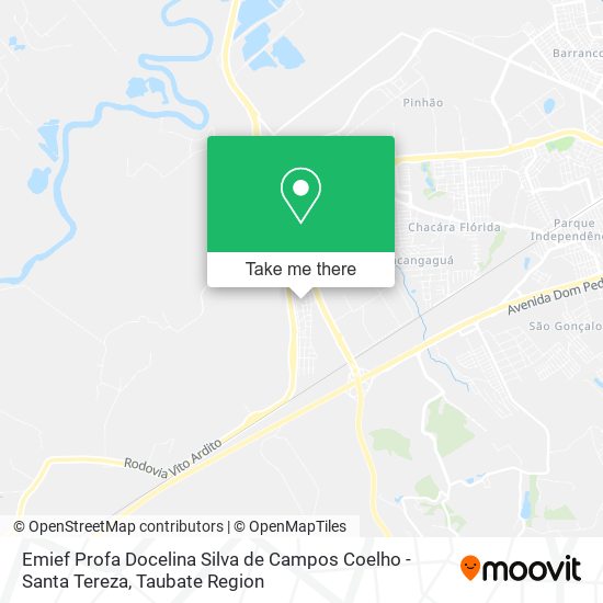 Emief Profa Docelina Silva de Campos Coelho - Santa Tereza map