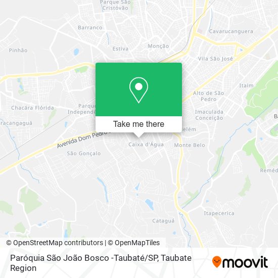 Mapa Paróquia São João Bosco -Taubaté / SP