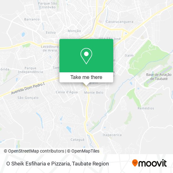 O Sheik Esfiharia e Pizzaria map