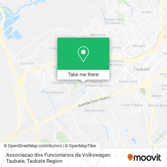 Associacao dos Funcionarios da Volkswagen Taubate map