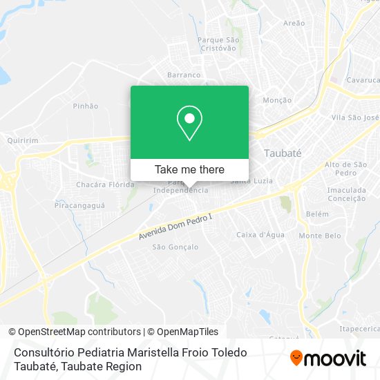 Consultório Pediatria Maristella Froio Toledo Taubaté map