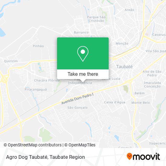 Mapa Agro Dog Taubaté