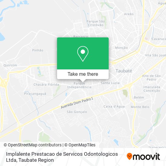 Implalente Prestacao de Servicos Odontologicos Ltda map