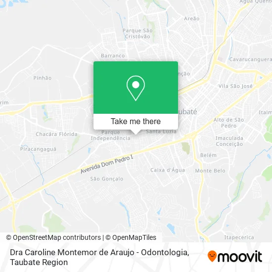 Dra Caroline Montemor de Araujo - Odontologia map